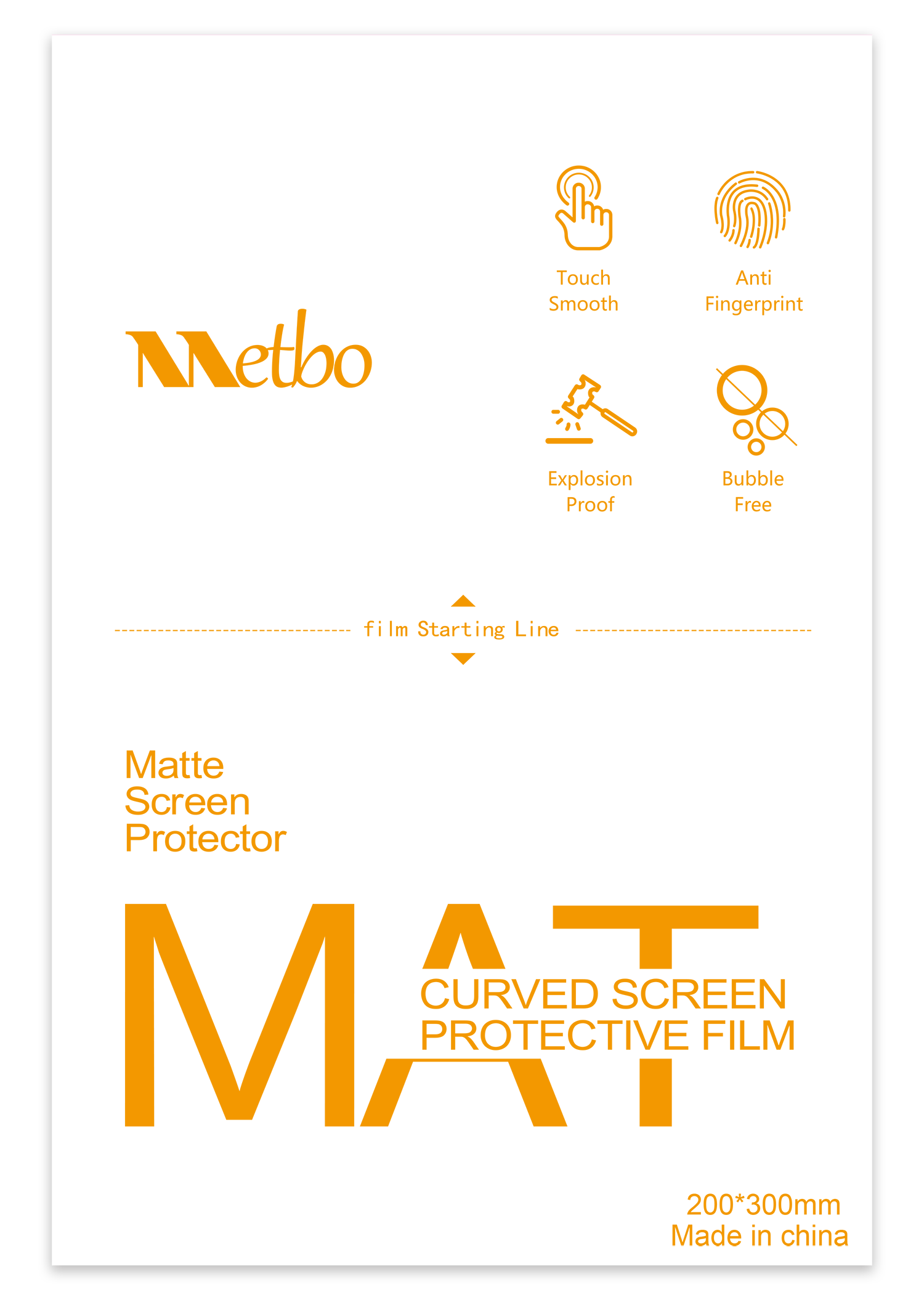 200*300mm matte film