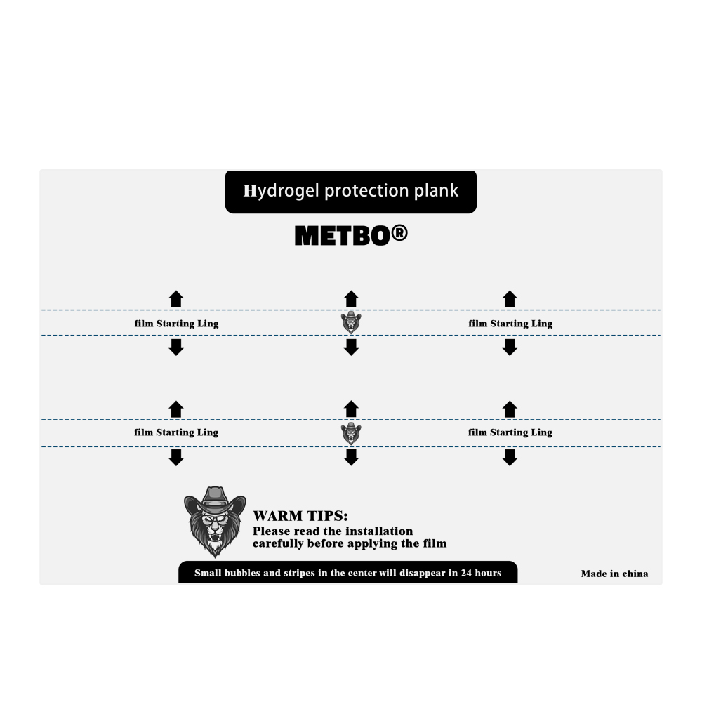 120*180mm clear smartwatch film
